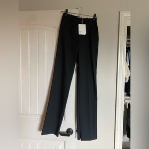 & other stories NWT black trousers with zipper bottoms
